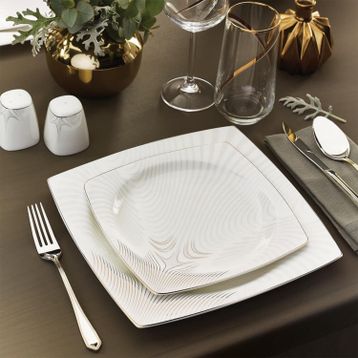 Karaca Fine Bone Together Alone 60 Parça İnci Yemek Takımı