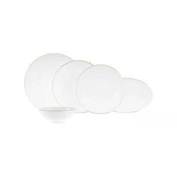 Karaca Fine Pearl Extra Chanak Gold 55 Parça 12 Kişilik Yemek Takımı