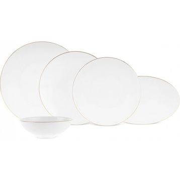 Karaca Fine Pearl Extra Chanak Gold 55 Parça 12 Kişilik Yemek Takımı