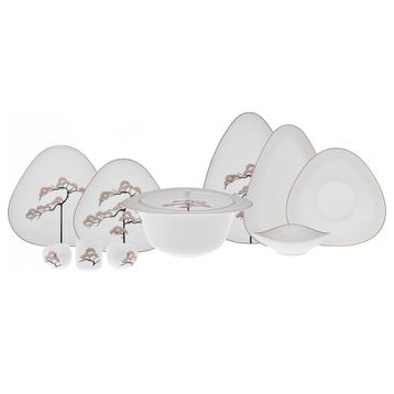 Karaca Fine Pearl Extra Fadeless 62 Parça 12 Kişilik Yemek Takımı