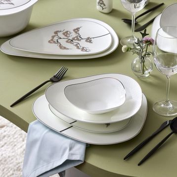Karaca Fine Pearl Extra Fadeless 62 Parça 12 Kişilik Yemek Takımı