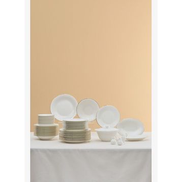 Karaca Fine Pearl Fame 55 Parça 12 Kişilik Gold Yemek Takımı
