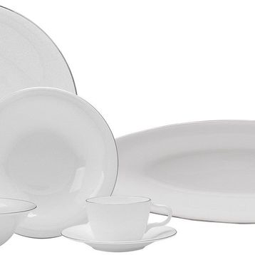 Karaca Fine Pearl Fame Platin 26 Parça İnci Kahvaltı Seti