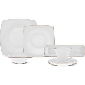 Karaca Fine Pearl Ragusa 26 Parça 6 Kişilik İnci Gold Kahvaltı/Servis Takımı