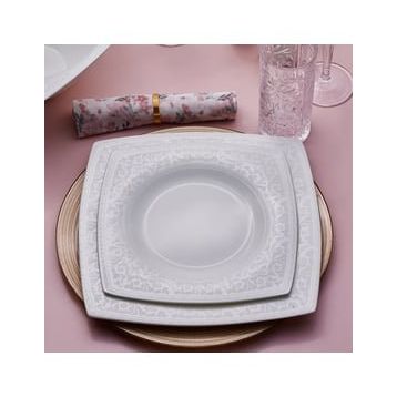Karaca Fine Pearl Roma 58 Parça 12 Kişilik İnci Yemek Takımı