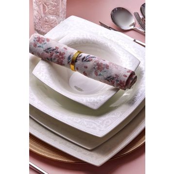 Karaca Fine Pearl Roma 58 Parça 12 Kişilik İnci Yemek Takımı