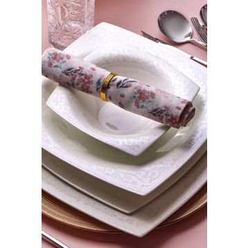 Karaca Fine Pearl Roma 58 Parça 12 Kişilik İnci Yemek Takımı