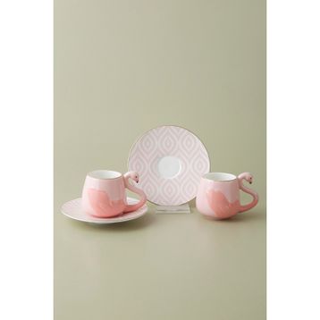 Karaca Flamingo 2 Kişilik Kahve Fincanı Takımı