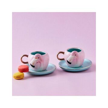 Karaca Flamingo 2 Kişilik Kahve Fincanı Takımı