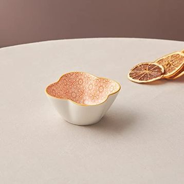 Karaca Floral 10 cm Turuncu Yonca Çerezlik