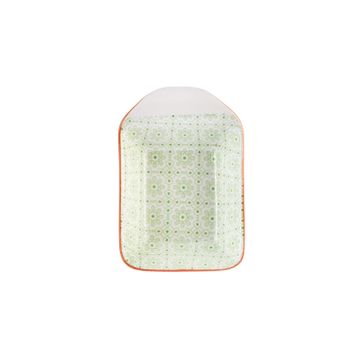 Karaca Floral 10 cm Yeşil Rectangle Çerezlik Sosluk