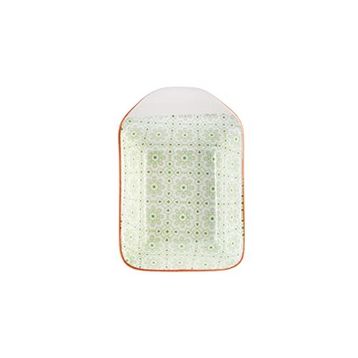 Karaca Floral 10 cm Yeşil Rectangle Çerezlik Sosluk