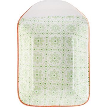 Karaca Floral 10 cm Yeşil Rectangle Çerezlik Sosluk