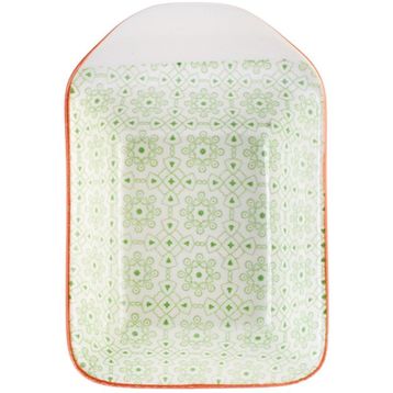 Karaca Floral 10 cm Yeşil Rectangle Çerezlik Sosluk