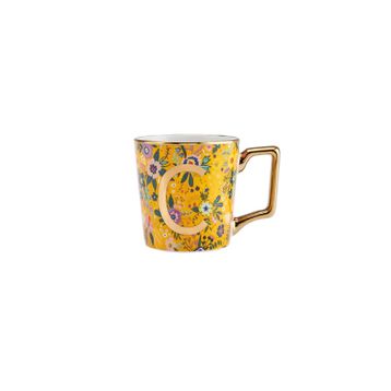 Karaca Flower Sarı C Harfli Kupa