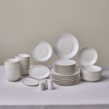 Karaca Forever Bone Artiste Beyaz 53 Parça 12 Kişilik Yemek Takımı
