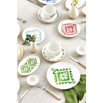 Karaca Forever Bone Kilim 26 Parça 6 Kişilik Kahvaltı Takımı