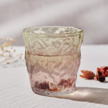 Karaca Glacier Kırmızı Yeşil 287 ml Su Bardağı
