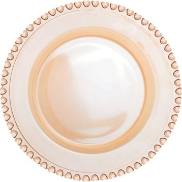 Karaca Glory Cam Amber 27 cm Tekli Servis Tabağı