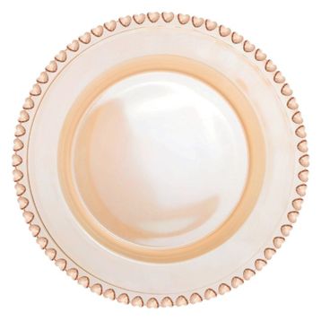 Karaca Glory Cam Amber 27 cm Tekli Servis Tabağı