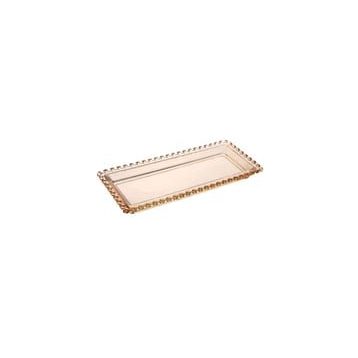 Karaca Glory Cam Amber 30 cm Kayık Tabak