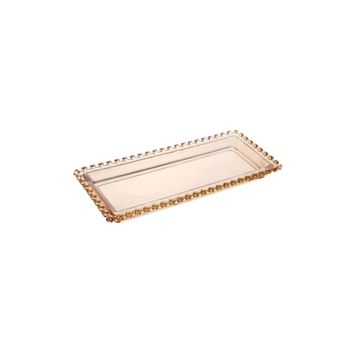 Karaca Glory Cam Amber 30 cm Kayık Tabak