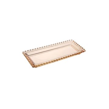 Karaca Glory Cam Amber 30 cm Kayık Tabak