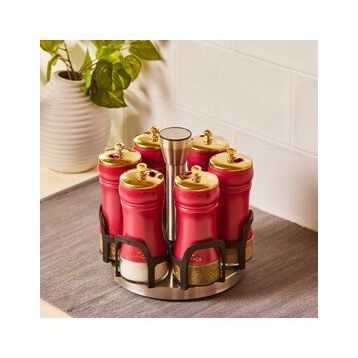 Karaca Gold Berry 7 Parça Round Baharat Takımı