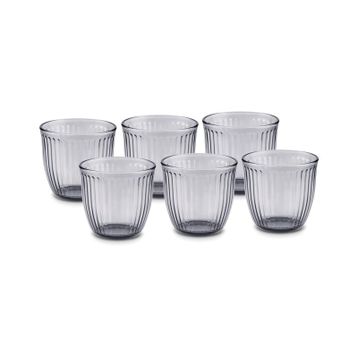 Karaca Gordes 290 ml Antrasit 6'lı Su Bardağı
