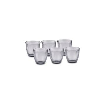 Karaca Gordes 290 ml Antrasit 6'lı Su Bardağı