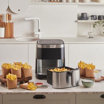 Karaca Gourmet 9 lt Smart Screen Geniş Hazne Inox Airfryer