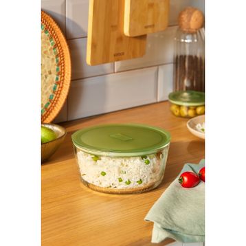 Karaca Green Yuvarlak Cam 1650 ml Saklama Kabı
