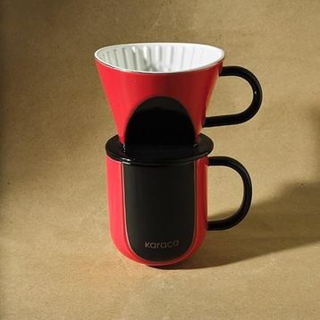 Karaca Hatır 350 ml Kırmızı Dripper Kupa Seti