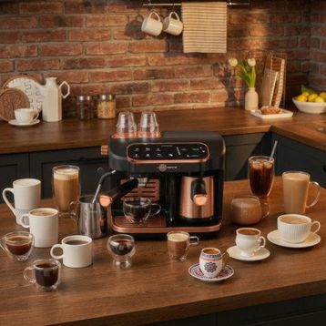 Karaca Hatır Perfetto Copper Espresso ve Türk Kahve Makinesi