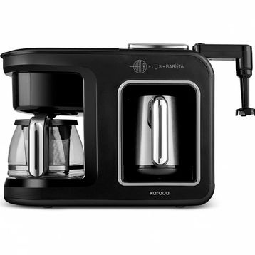 Karaca Hatır Plus Barista Steel 6in1 Black Chrome Konuşan Kahve Makinesi