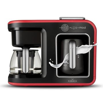 Karaca Hatır Plus Mod 5in1 Konuşan Kırmızı Kahve ve Çay Makinesi