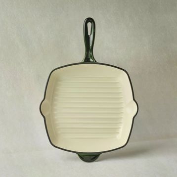 Karaca Heritage Demir Döküm Emayeli Grill Yeşil 26 cm Tava