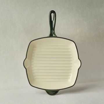 Karaca Heritage Demir Döküm Emayeli Grill Yeşil 26 cm Tava
