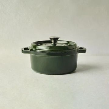 Karaca Heritage Yeşil 24 cm Demir Döküm Emayeli Tencere