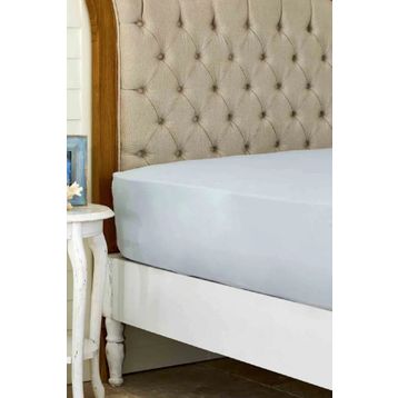 Karaca Home %100 Pamuk Düz Açık Gri 160x240 CM Tek Kişilik Çarşaf