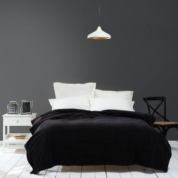 Karaca Home 150 x 220 cm Joena Siyah Tek Kişilik Battaniye