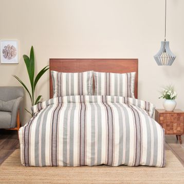 Karaca Home 160x220 cm Lesli İndigo Tek Kişilik İpliği Boyalı Nevresim Takımı