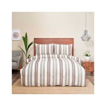 Karaca Home 160x220 cm Lesli İndigo Tek Kişilik İpliği Boyalı Nevresim Takımı