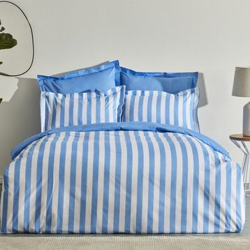 Karaca Home 200 x 220 cm Brine Çift Kişilik %100 Pamuk Mavi PP Nevresim Takımı
