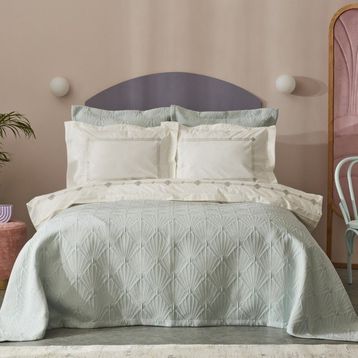 Karaca Home 230 x 240 cm Diamond Mavi Çift Kişilik Düet Set