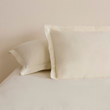 Karaca Home 50x70 cm Ekru Basic Volanlı 2'li Yastık Kılıfı