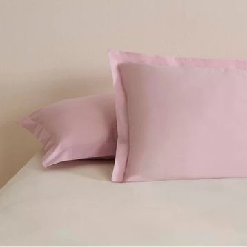 Karaca Home 50x70 cm Pudra Basic Volanlı 2'li Yastık Kılıfı