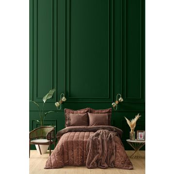Karaca Home Alba İkat Kahverengi 8 Parça Çeyiz Seti
