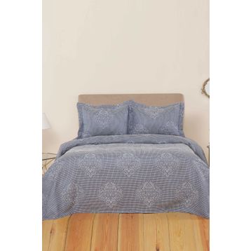 Karaca Home Amelie İndigo Çift Kişilik Yatak Örtüsü Set