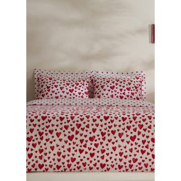 Karaca Home Amour Bliss %100 Pamuk Kırmızı Çift Kişilik Nevresim Takımı